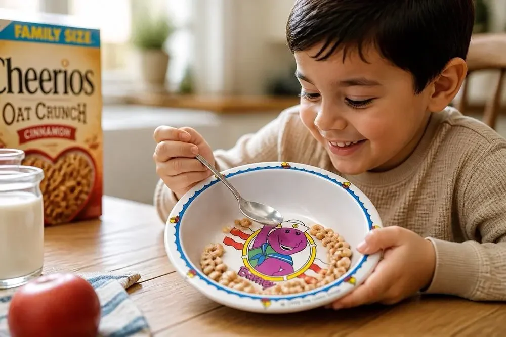 Barney Vintage 1993 Ships Ahoy Melamine Cereal Bowls Lyons Group Selandia 8in